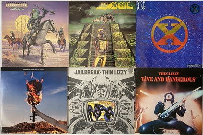 Lot 985 - 70'S HARD ROCK LEGENDS LP COLLECTION - BUDGIE, THIN LIZZY, RUSH, RAINBOW + MORE