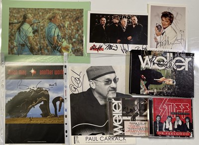 Lot 259 - ROCK AND POP AUTOGRAPHS INC STRANGLERS / BRIAN MAY.
