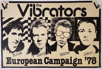 Lot 500 - PUNK - THE VIBRATORS - ORIGINAL 1978 POSTERS.