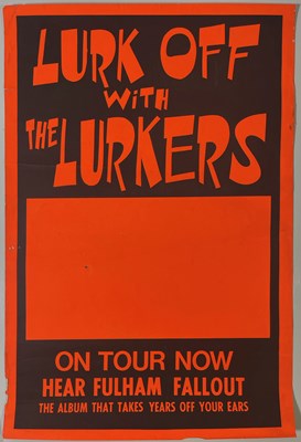 Lot 501 - PUNK - THE LURKERS - ORIGINAL BLANK TOUR POSTER.