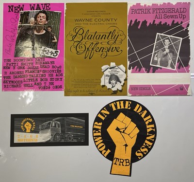 Lot 515 - PUNK AND NEW WAVE PROMO POSTERS INC WAYNE COUNTY / PATRIK FITZGERALD.