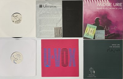 Lot 1062 - MIDGE URE SIGNED LPS & ULTRAVOX MIXED MEDIA PACK, PROMO W/L 12", TICKETS