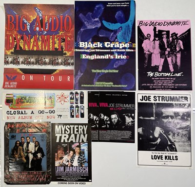 Lot 178 - BIG AUDIO DYNAMITE / JOE STRUMMER POSTER COLLECTION.