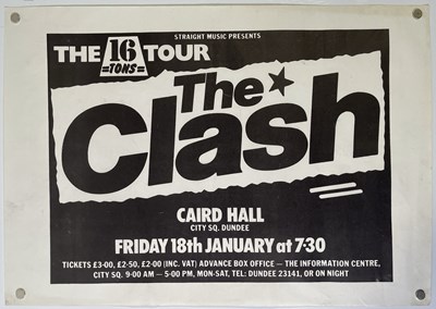 Lot 507 - THE CLASH - DUNDEE CAIRD HALL POSTER.