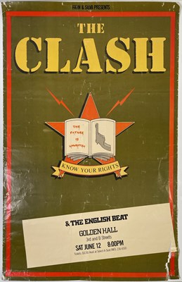 Lot 508 - THE CLASH - ORIGINAL 1982 US CONCERT POSTER.