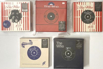 Lot 1068 - ROCK - 7" MODERN PRESSINGS - THE WHO (BOXSETS), HENDRIX, THE YARDBIRDS, BOB DYLAN