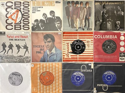 Lot 1072 - 60'S - 70'S - 7" SINGLES- ROCK - POP- SPIRIT, THE ROLLING STONES, THE BEATLES, ELVIS