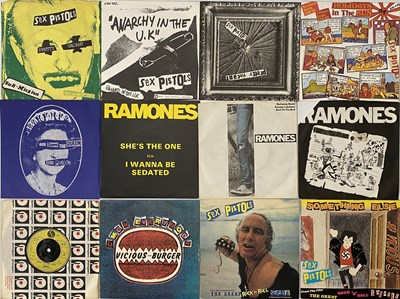 Lot 1083 - 70'S PUNK 7" SINGLES PACK - SEX PISTOLS, RAMONES, PATTI SMITH, THE STRANGLERS