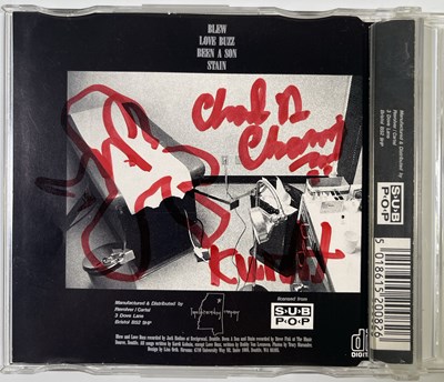 Lot 573 - NIRVANA - SIGNED 'BLEW' CD WITH JSA AUTHENTICATION - RARE EARLY FULL SET.