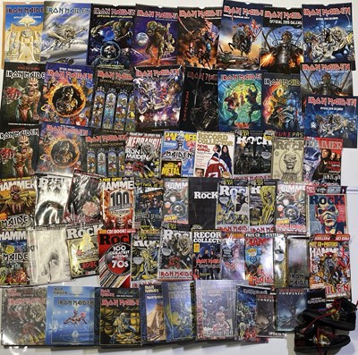 Lot 347 - IRON MAIDEN - MEMORABILIA AND MAGAZINE COLLECTION.