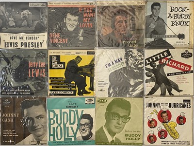 Lot 1079 - 50'S - 60'S - EP'S - 7" - LP - ROCK N ROLL - ELVIS PRESLEY, GENE VINCENT, JERRY LEE LEWIS