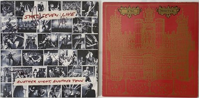 Lot 1095 - SHED SEVEN SIGNED LIVE LP + XTC 90'S RARITY LP PACK