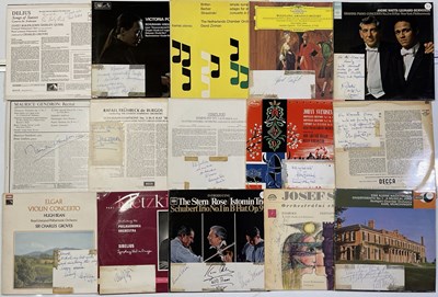 Lot 170 - CLASSICAL - SIGNED LP COLLECTION.