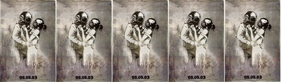 Lot 166 - BLUR THINK TANK BANKSY ART TEASER POSTERS