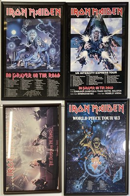Lot 366 - IRON MAIDEN - FRAMED POSTER COLLECTION.