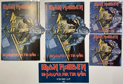 Lot 370 - IRON MAIDEN - NO PRAYER SHOP DISPLAY COLLECTION.