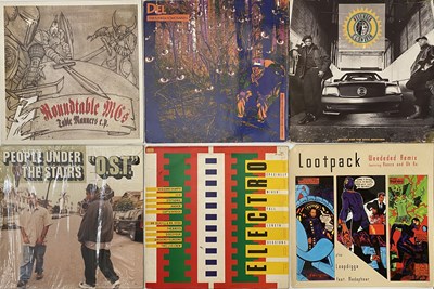 Lot 1102 - 90'S HIP-HOP & RAP SLEEVES, SLEEVE-LESS RARITIES AND LOOSE GEMS!