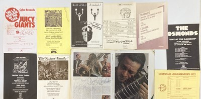 Lot 17 - PROMOTIONAL HANDBILLS / RAVI SHANKAR SIGNED