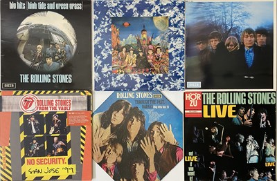 Lot 1111 - ROLLING STONES LPS, BOXSETS, LIMITED PRESS - ZIPPER SLEEVE, EXILE POSTACARDS ETC
