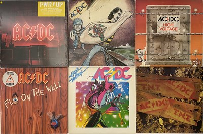 Lot 1117 - ORIGINAL+ RARE AC/DC LPS 12" PACK - AUSSIE PRESS, COLOURED VINYL, LIMITED