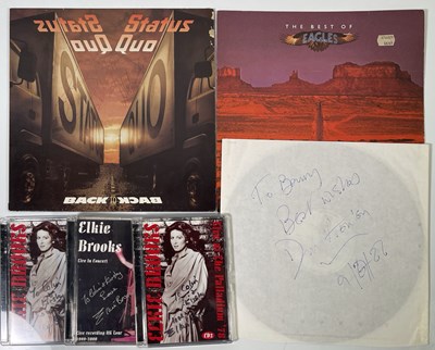 Lot 246 - SIGNED ITEMS - STATUS QUO / ELKIE BROOKS.