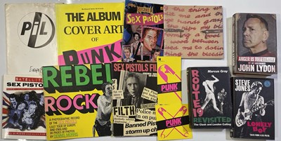 Lot 545 - SEX PISTOLS - BOOK COLLECTION INC RARITIES.