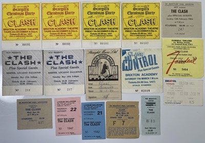 Lot 528 - THE CLASH - TICKET STUB COLLECTION.
