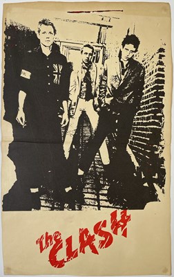 Lot 529 - THE CLASH - ORIGINAL DEBUT LP POSTER.