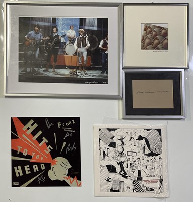Lot 272 - SIGNED ITEMS COLLECTION - FRANZ FERDINAND/GEORGE UNDERWOOD.