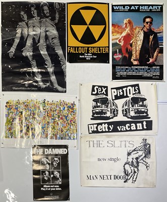 Lot 184 - ASSORTED MUSIC AND FILM POSTER COLLECTION.