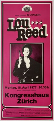 Lot 187 - LOU REED - ORIGINAL 1977 ZURICH CONCERT POSTER.