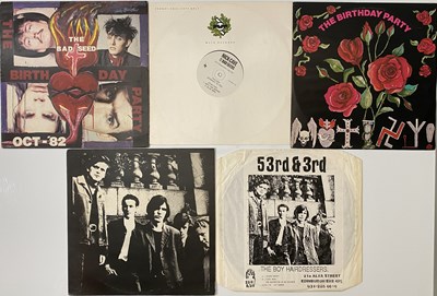 Lot 19 - NICK CAVE & THE BAD SEEDS - THE BIRTHDAY PARTY - BOY HAIRDRESSERS LPS + SINGLES PACK