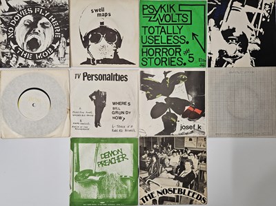 Lot 28 - RARE PUNK - POST-PUNK - NEW WAVE 7" SINGLES - THE MOB, SWELL MAPS, PSYKIK VOLTS