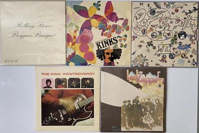 Lot 33 - 60'S 70'S CLASSIC ROCK LP PACK - UK ORIGINALS - ZEPPELIN, ROLLING STONES & THE KINKS