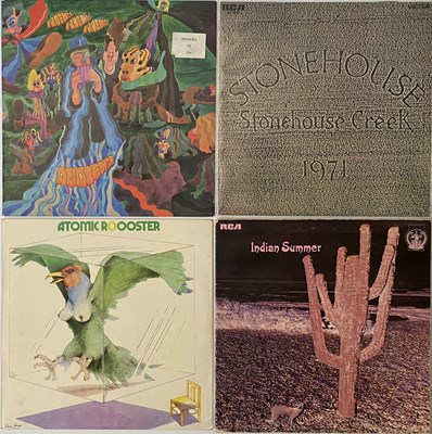 Lot 34 - RARE 70'S PROG ROCK LP PACK - ATOMIC ROOSTER, INDIAN SUMMER, AUDIENCE