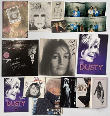 Lot 287 - DUSTY SPRINGFIELD / SANDIE SHAW SIGNED ITEMS.