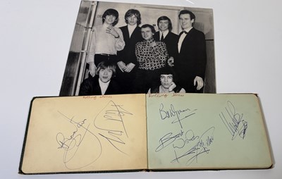 Lot 582 - THE ROLLING STONES - FULL SET OF 1964 SIGNATURES WITH PROVENANCE AND UNPUBLISHED PHOTOGRAPH.