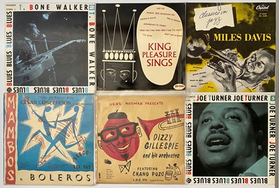 Lot 13 - RED HOT 10" JAZZ, MAMBO, BLUES AND BOP! - MILES DAVIS, DIZZY GILLESPIE, T-BONE WALKER