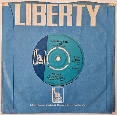 Lot 47 - TIMI YURO - AS LONG AS THERE IS YOU / IT'LL NEVER BE OVER FOR ME 7" - UK LIBERTY 1969