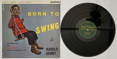 Lot 70 - HAROLD ASHBY QUARTET - 'BORN TO SWING' LP - UK MONO 1960 - COLUMBIA / LANSDOWNE