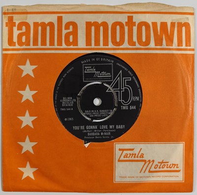 Lot 96 - BARBARA MCNAIR - 'YOU'RE GONNA LOVE MY BABY' 7" - UK TAMLA 1965 (TMG 544) RARE SOUL