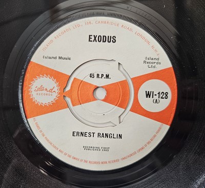 Lot 107 - EARNEST RANGLIN - 'EXODUS / ONE CUP OF COFFEE' 7" - UK 1963 ISLAND (WI-128)