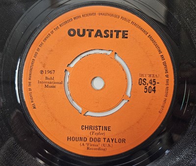 Lot 108 - HOUND DOG TAYLOR - 'ALLEY MUSIC / CHRISTINE' 7" - UK 1967 (OUTASITE) RARE CHICAGO BLUES