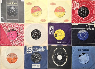 Lot 113 - LARGE COLLECTION OF 60'S UK LABEL SOUL 7" - 125 SINGLES ON CHESS, STATESIDE, PYE, STAX