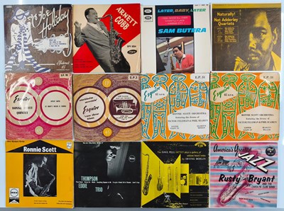 Lot 117 - 50'S 60'S JAZZ EP 7" COLLECTION - JOE HOLIDAY, DIZZY GILLESPIE, NAT ADDERLEY, RONNIE SCOTT
