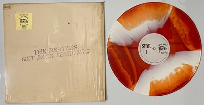 Lot 11 - THE BEATLES - GET BACK SESSIONS 2 LP (PRIVATE PRESSING - YOLK / ORANGE / WHITE VINYL)