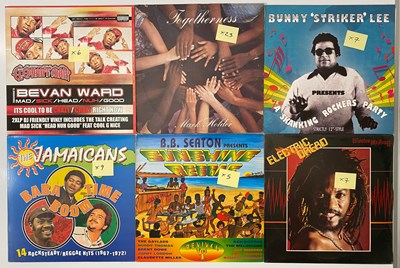 Lot 303 - LARGE DEADSTOCK REGGAE ROOTS RAP LPS AND 7" - BUNNY STRIKER LEE, ERROL DUNKLEY