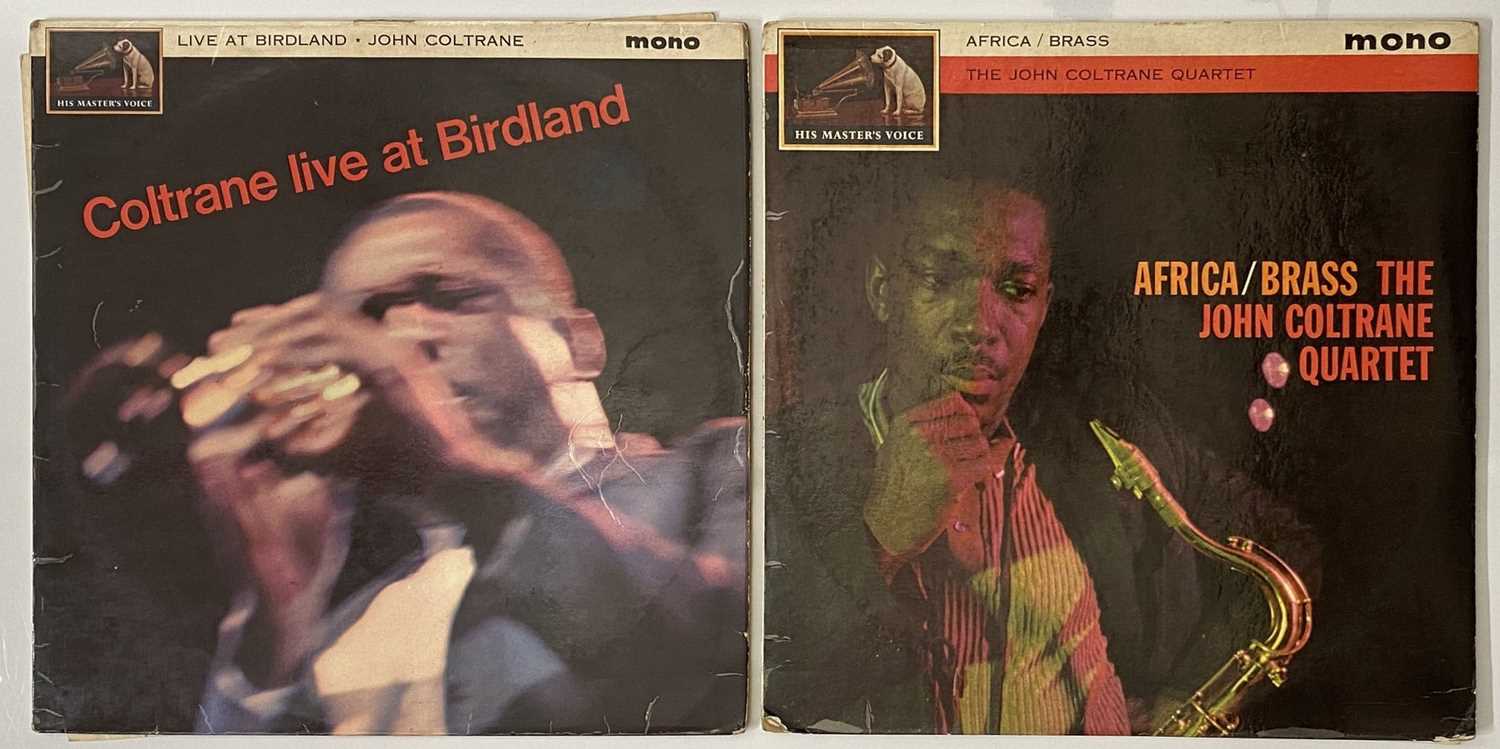 Lot 319 - JOHN COLTRANE QUARTET LP PACK - 60'S UK MONO ORIGINALS ON HMV - AFRICA / BRASS, LIVE