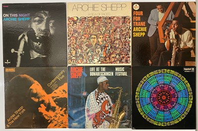Lot 320 - ARCHIE SHEPP LPS - USA/EU & JAPAN ORIGINALS ON IMPULSE, BLACK SAINT, DENON + MORE