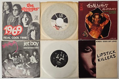 Lot 486 - 70'S 80'S PUNK 7" RARITIES PACK - THE STOOGES, NEW YORK DOLLS, AUSSIE GARAGE-PUNK